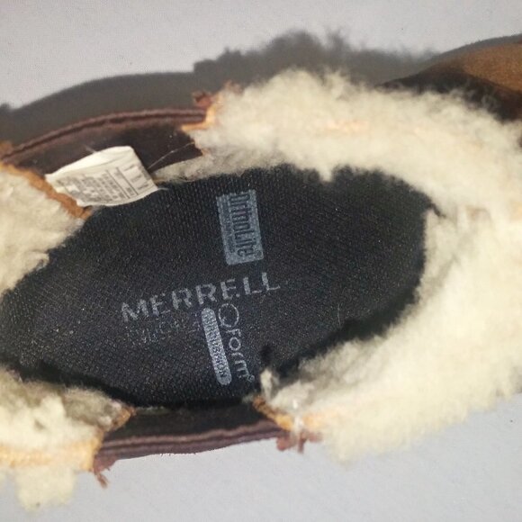 MERRELL Encore Flurry Cocoa Boot OrthoLite QForm Comfort Winter Ankle Booties - Picture 8 of 10